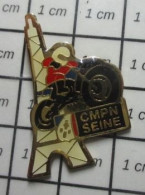 1818c  Pin's Pins / Beau Et Rare /  POLICE / MOTARDS POLICE CMPN SEINE Les Cousins Des Voltigeurs ! - Politie