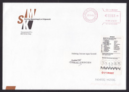 Netherlands: Cover, 2002, Meter Cancel, Returned, Retour Label (traces Of Use) - Covers & Documents