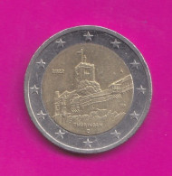 Germany, 2022-Mint Munich (D)- 2 Euro Commemorative- Obverse  Thurningen. Reverse Map Of Western Europe- - Deutschland