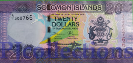 SOLOMON ISLANDS 20 DOLLARS 2017 PICK 34 UNC LOW SERIAL NUMBER "A/1 000766" - Solomon Islands