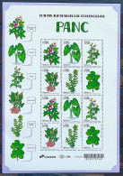 C 4148 Brazil Stamp Food Plants PANC Gastronomy 2024 Sheet - Unused Stamps