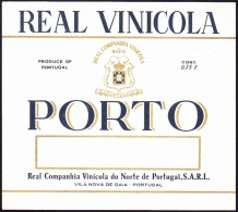 Port Wine Label, Portugal - REAL VINICOLA PORTO -|-  Real Companhia Vinícola Do Norte, Vila Nova De Gaia - Sonstige & Ohne Zuordnung