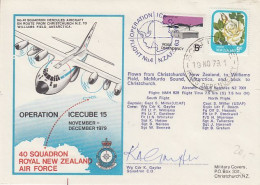 Ross Dependency 1979 Operation Icecube 15 Signature  Ca Scott Base 19 NOV 1979 (RT179) - Briefe U. Dokumente