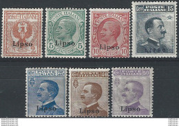 1912 Egeo Lipso Ordinaria 7v. MNH Sassone N. 1/7 - Other & Unclassified