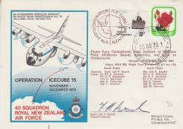 Ross Dependency 1979 Operation Icecube 15 Signature  Ca Scott Base 20 NOV 1979 (RT180) - Briefe U. Dokumente