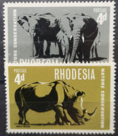 Rhodesien 1967 66/69** Nur Die 2v Säuger Im Angebot - Nuovi