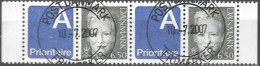 Denmark Danmark Dänemark 2003 Margrethe Prioritaire Michel Nr. 1297 Zf Stripe Of 2 Cancelled Oblitere Gestempelt Used Oo - Usati