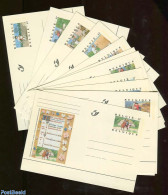 Belgium 1997 Postcard Set Van Kleef (12 Cards), Unused Postal Stationary, Nature - Lettres & Documents