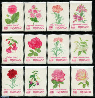 Monaco 1995 FLOWERS 12V, Mint NH, Nature - Flowers & Plants - Roses - Nuovi
