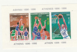 Grece Feuillet N° 06 ** 23 éme Championnat Europe Basket - Blokken & Velletjes