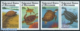 Micronesia 1991 Sea Turtles 2x2v [:], Mint NH, Nature - Reptiles - Turtles - Micronesië