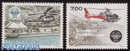 Monaco 1994 Helicopters 2v, Mint NH, Transport - Helicopters - Nuovi