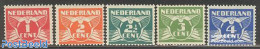 Netherlands 1924 Definitives Without WM 5v, Mint NH, Nature - Birds - Nuevos