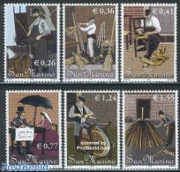 San Marino 2002 Handicrafts 6v, Mint NH, Art - Handicrafts - Unused Stamps