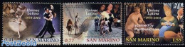 San Marino 2004 Unione Latina 3v, Mint NH, Nature - Performance Art - Horses - Dance & Ballet - Ongebruikt