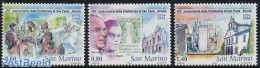 San Marino 2004 Sao Paulo 3v, Mint NH, History - Nature - Horses - Unused Stamps