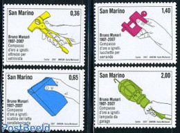 San Marino 2007 Bruno Munari 4v, Mint NH, Science - Inventors - Nuevos
