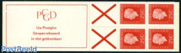 Netherlands 1969 4x25c Booklet, Phosphor, Text: Uw Postgiro Gespeci, Mint NH, Stamp Booklets - Ungebraucht