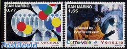 San Marino 2004 Venice Carnival 2v, Mint NH, Various - Folklore - Nuevos