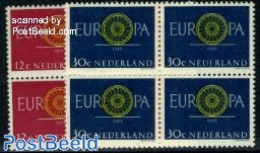 Netherlands 1960 Europa 2v, Blocks Of 4 [+], Mint NH, History - Europa (cept) - Ungebraucht