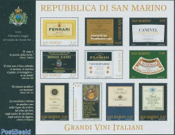 San Marino 2005 Italian Wines 10v M/s, Mint NH, Nature - Wine & Winery - Unused Stamps