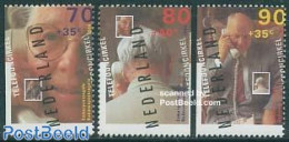 Netherlands 1994 Summer, Senior People 3v From Booklet, Mint NH, Science - Telephones - Ongebruikt