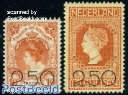 Netherlands 1920 Overprints 2v, Unused (hinged) - Nuevos