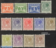 Netherlands 1926 Definitives With WM 13v Syncopatic Perf., Unused (hinged) - Nuovi