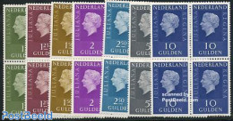 Netherlands 1969 Definitives 7v Blocks Of 4 [+], Mint NH - Ungebraucht