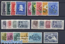 Netherlands 1952 Yearset 1952 (23v), Unused (hinged), Various - Yearsets (by Country) - Ungebraucht