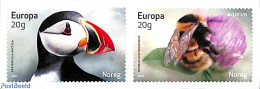 Norway 2021 Europa, Endangered Animals 2v S-a, Mint NH, History - Nature - Europa (cept) - Bees - Birds - Insects - Neufs