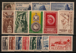 ALGERIE - Année Complète 1951-52 - N°YT. 286 à 302 - Complet - 17 Valeurs - Neuf Luxe ** / MNH / Postfrisch - Volledig Jaar