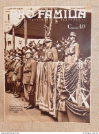 Copertina Pro Familia Del 1938 Napoli Re Vittorio Emanuele III Legionari Spagna - Andere & Zonder Classificatie