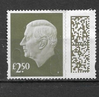 GB 2024 KC Lll £2.50  MACHIN BAR CODE DEFINITIVE - Used Stamps