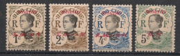 MONG-TZEU - 1908 - N°YT. 34A à 37 - Type Annamite 1c à 5c - Neuf Luxe ** / MNH / Postfrisch - Unused Stamps