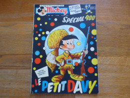 JOURNAL MICKEY BELGE N° 400 Du 05/06/1958 COVER LE PETIT DAVY + POSTER DAVY - Journal De Mickey