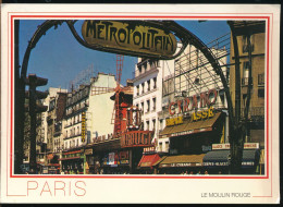 °°° 30861 - FRANCE - 75 - PARIS - LE MOULIN ROUGE - 1991 With Stamps °°° - Paris By Night