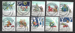 2021 Decemberzegels Complete Gestempelde Serie Uit Het Velletje - Used Stamps