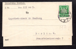 Perfins - Lochung - Perforé - Deutchland - MB - Berlin 1925 - Perfin