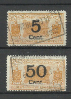 Nederland Netherlands O 1929 Railyay Stamps With OPT 5 & 50 Cent, Spoorwegen, O - Railway