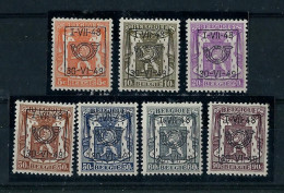 Série Complète N° PRE 581/8  (*) Avec  Charnière  --  Du I - VII - 48 Au 30 - VI - 49  -- - Typo Precancels 1936-51 (Small Seal Of The State)