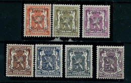 Série Complète N° PRE 567/73  (*) Avec  Charnière  --  I - VII - 47  -  30 - VI - 48 -- - Typo Precancels 1936-51 (Small Seal Of The State)