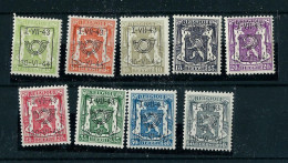 Série Complète N° PRE 502/10  (*) Avec  Charnière  --  I - VII - 43  -  30 - VI - 44 -- - Typo Precancels 1936-51 (Small Seal Of The State)