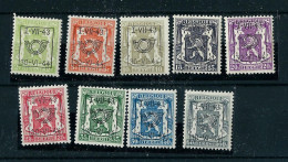 Série Complète N° PRE 502/10  (*) Avec  Charnière  --  I - VII - 43  -  30 - VI - 44 -- - Typos 1936-51 (Petit Sceau)