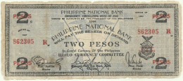 PHILIPPINES - 2 Pesos - 1941 - Pick S 306 - Serie R - ILOILO Currency Committee - Philippines