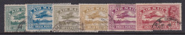 India, Scott C1-C6 (SG 220-225), Used - 1911-35 Koning George V