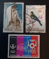 Tunisie 1958 & 1966 The 2nd & 10th Anniversary Of Independence, 1965 Airmail – Birds - Oblitérés