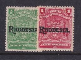 Rhodesia, Scott 82-83 (SG 100-101), MLH/HR - Rhodésie (1964-1980)