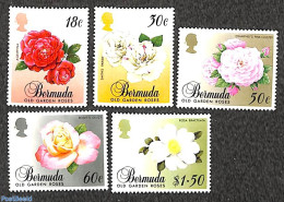 Bermuda 1989 Roses 5v, Mint NH, Nature - Flowers & Plants - Roses - Bermuda