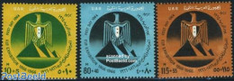 Egypt (Republic) 1964 Postal Day 3v, Mint NH, History - Coat Of Arms - Ongebruikt